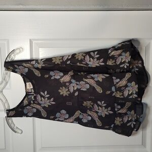 GRH4-Mossimo L Sleeveless Crew Neck Sheer Top